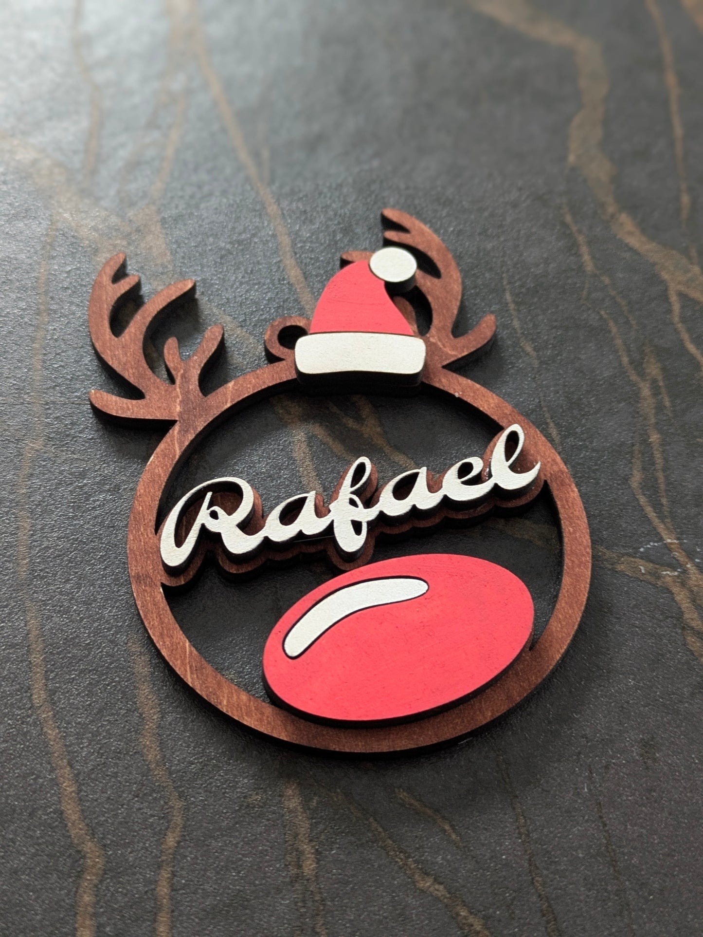 Personalized Reindeer Ornament