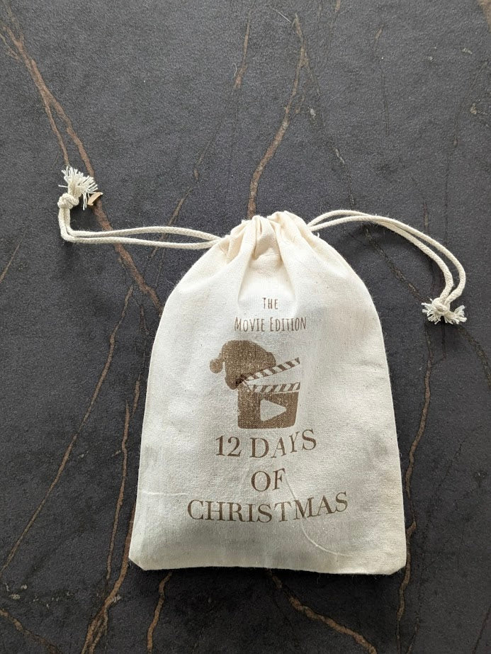 12 Days of Christmas Movie Edition - Wooden Token Set