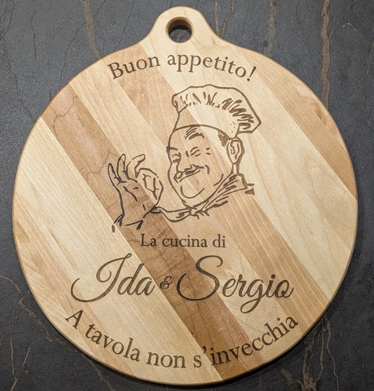 A Tavola Non S'invecchia Oiled Maple Pizza Board