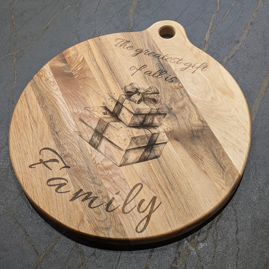 The Greatest Gift Oiled Maple Pizza Board