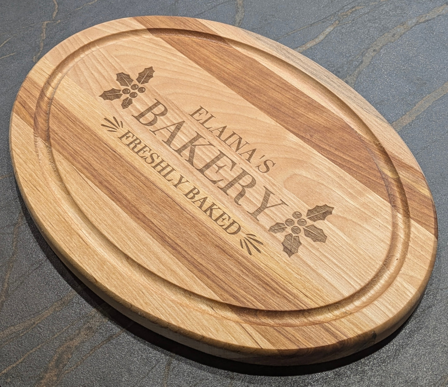 Personalized Oval Baking Cutting Board