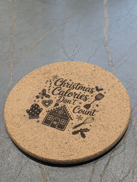 Christmas Calories don't Count Trivet