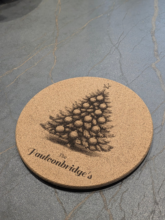 Personalized Christmas Tree Trivet