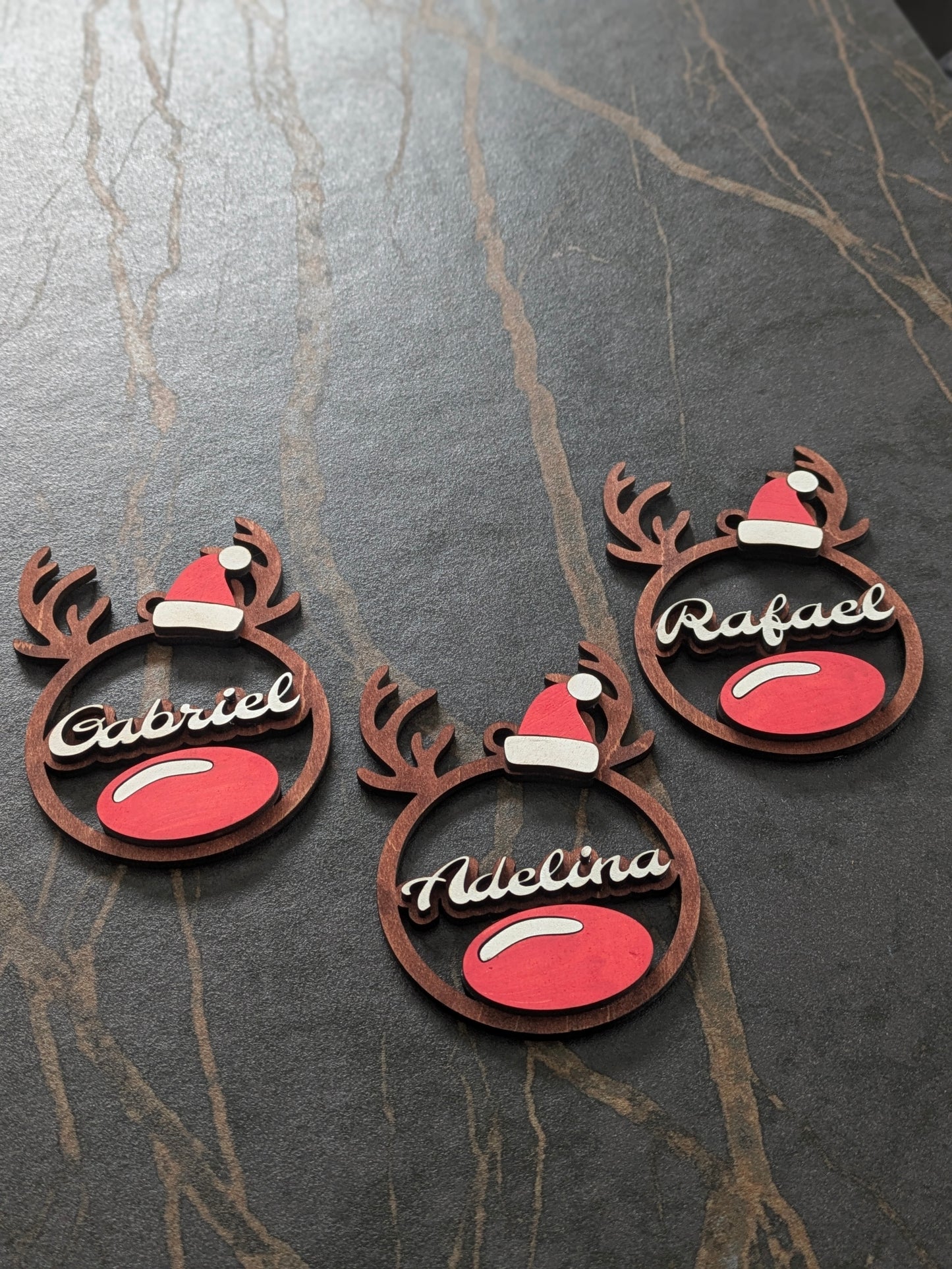 Personalized Reindeer Ornament