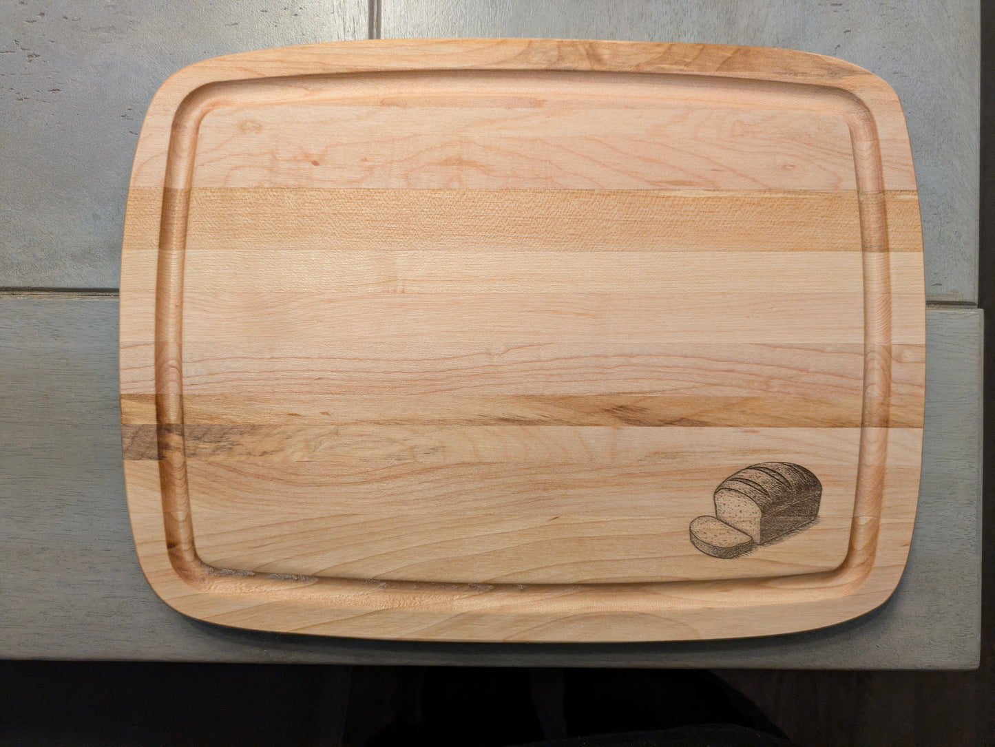 Canadian Maple Cutting Board Trio – Laser-Engraved Meat, Bread & Veggie Boards